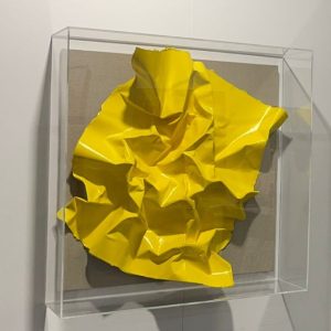 Rock yellow on linen