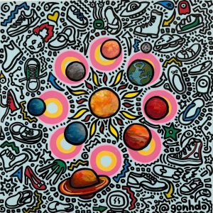 Zapatilla por detrás