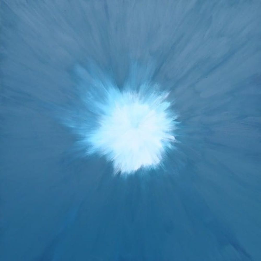 Llama azul grisácea